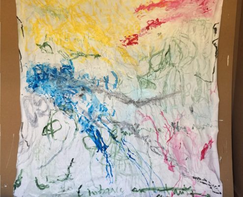 embrace a moment Mixed Media on Canvas Sigrid Gloerfelt From Morocco to Venice 2017