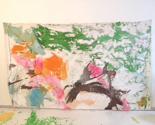 No Title Mixed Media on Canvas Sigrid Gloerfelt From Morocco to Venice 2017