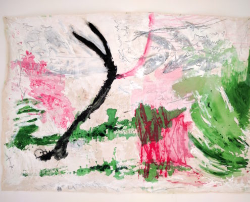 no title mixed media on canvas from morocco to venice 2017 151x208