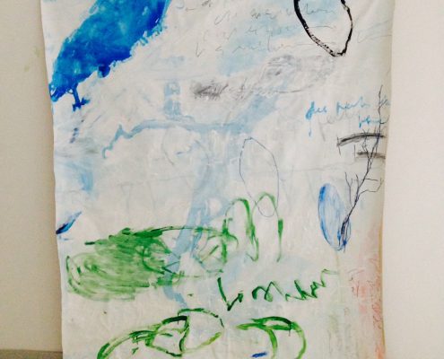 perles de pluie Mixed Media on Canvas Sigrid Gloerfelt From Morocco to Venice 2017