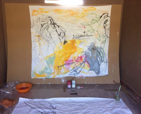 secrets Mixed Media on Canvas Sigrid Gloerfelt From Morocco to Venice 2017