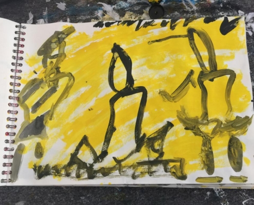 04 Lockdown 2020 - Sigrid Glöerfelt Sigrid Gloerfelt - Mixed Media on paper