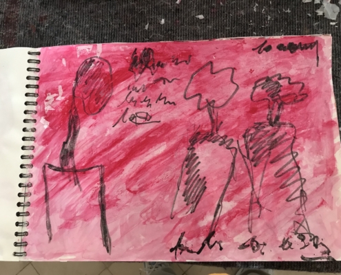 13 Lockdown 2020 - Sigrid Glöerfelt Sigrid Gloerfelt - Mixed Media on paper